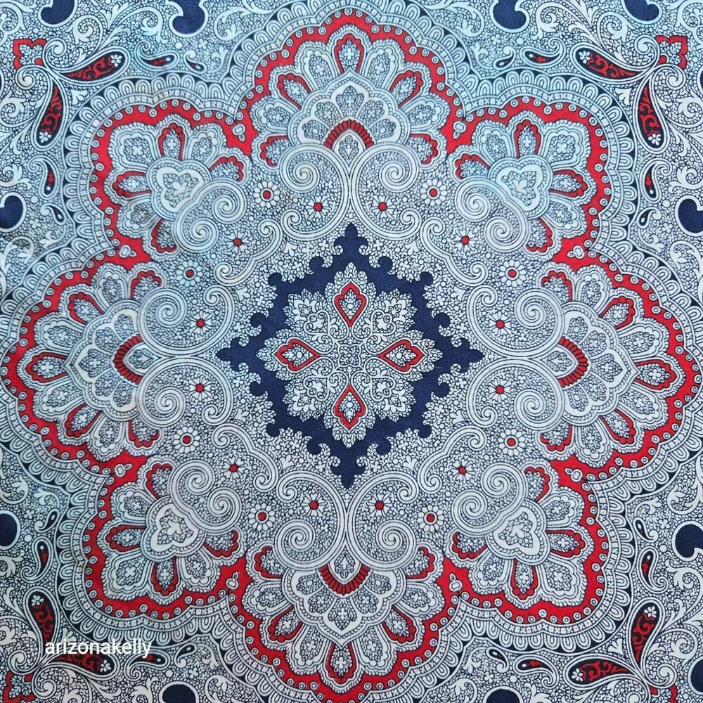 Silk Neckerchief Hand Rolled Edges